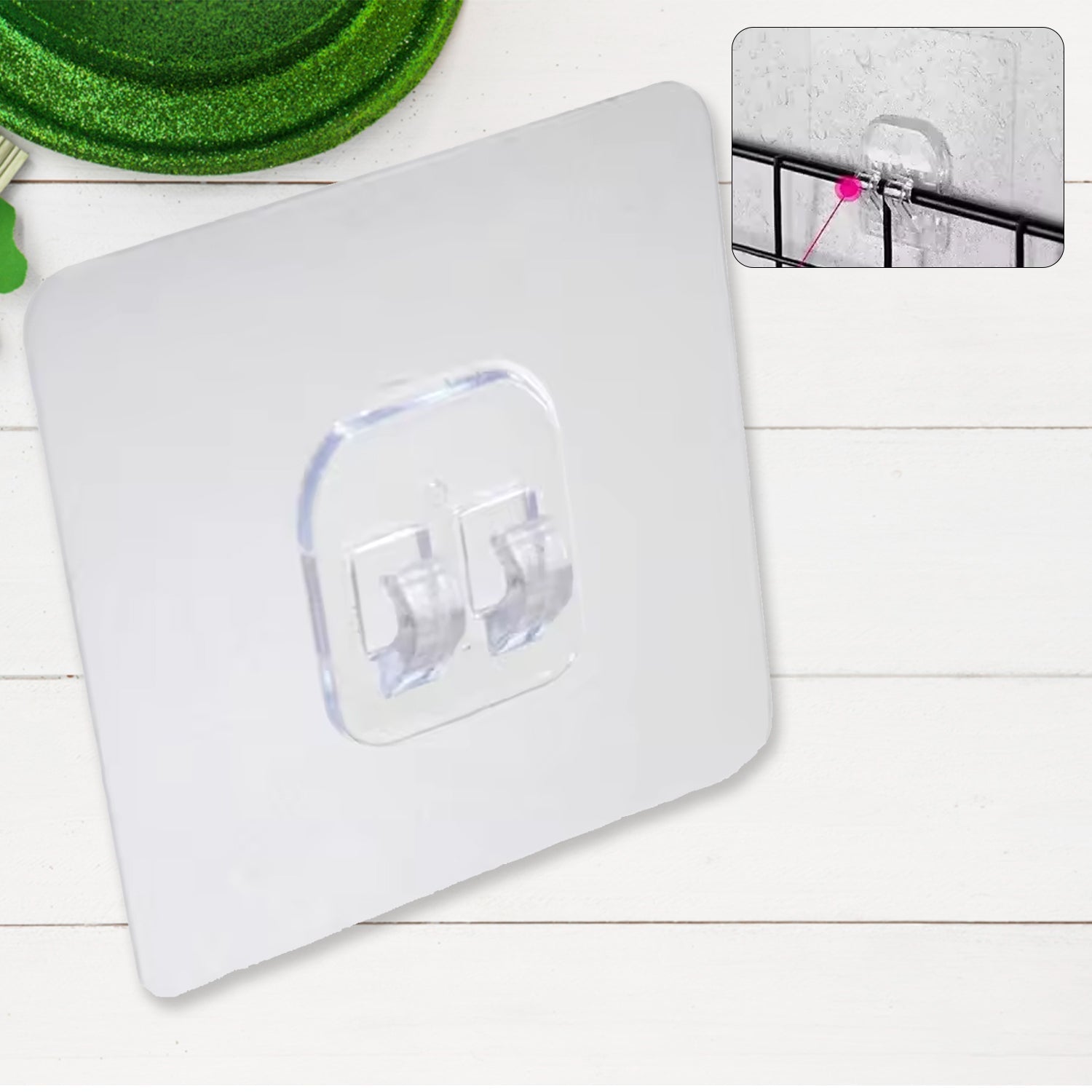 7430 Household Self Adhesive Wall Hooks, Punch-Free Wall-Mounted Hook, Seamless Transparent No Nails Drill Waterproof Hooks for Bathroom, Kitchen, Home (1 Pc) 7430 Household Self Adhesive Wall Hooks, Punch-Free Wall-Mounted Hook, Seamless Transparent No Nails Drill Waterproof Hooks for Bathroom, Kitchen, Home (1 Pc)